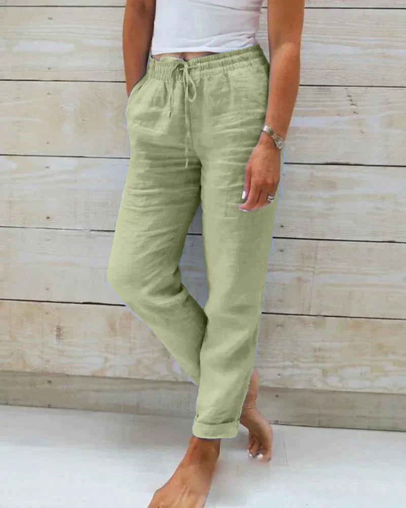 Stacy - stijlvolle linnen broek voor dames