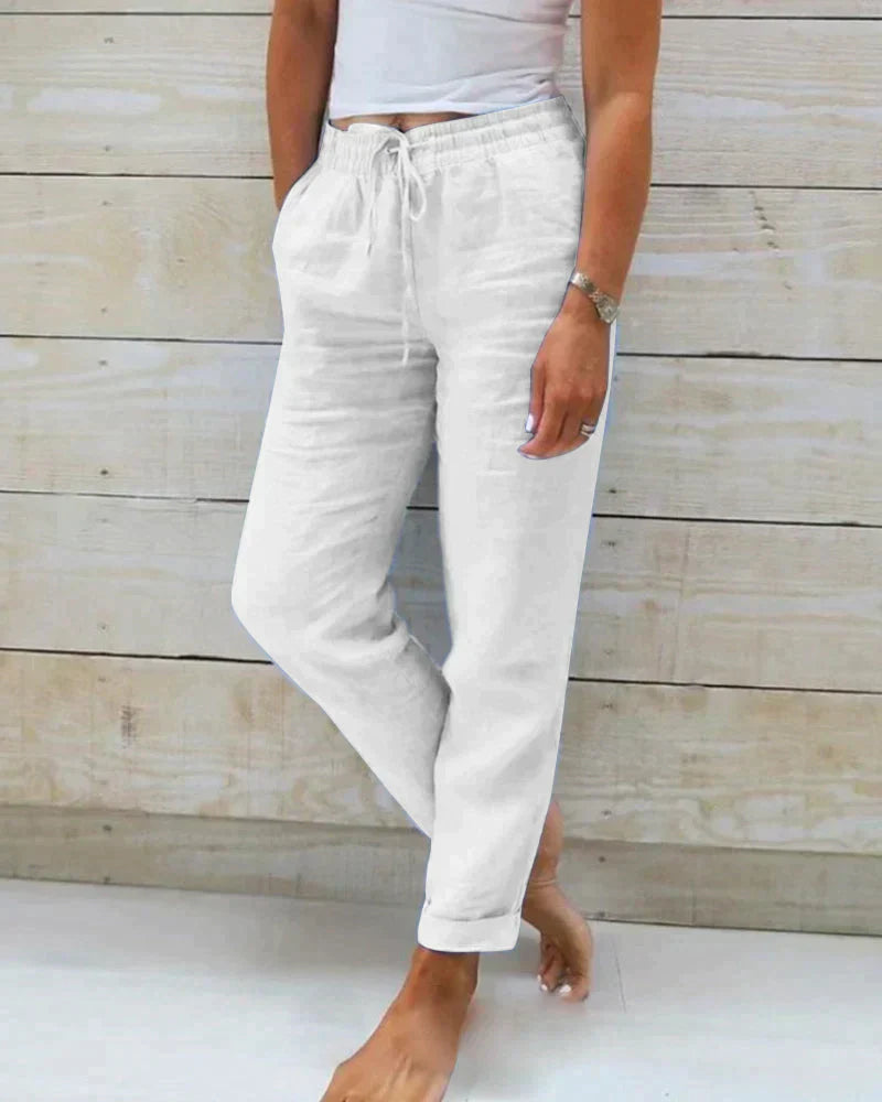 Stacy - stijlvolle linnen broek voor dames