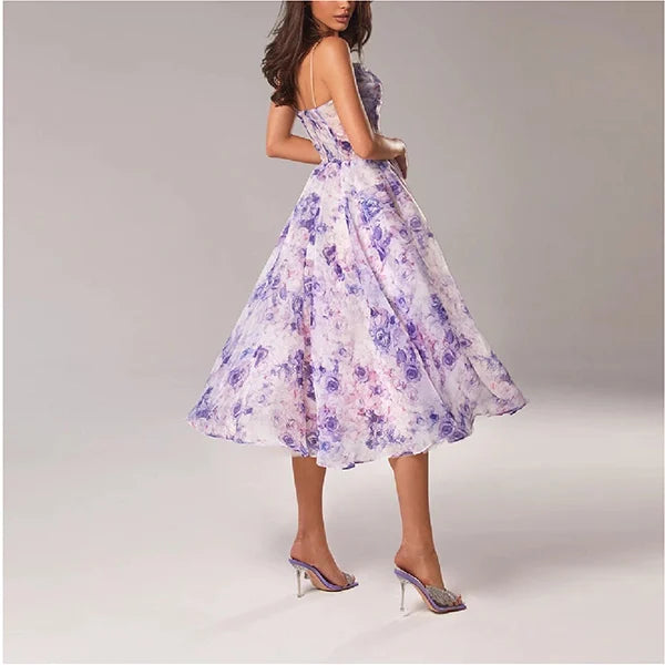 Elegante hangmatjurk met print