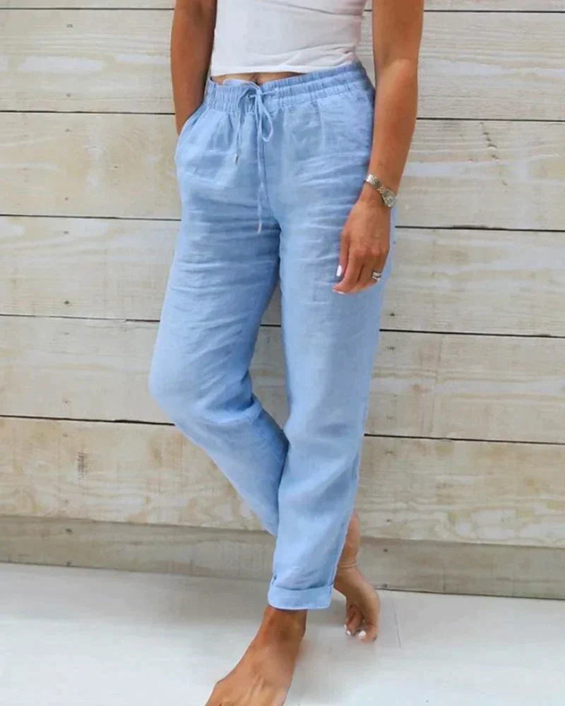 Stacy - stijlvolle linnen broek voor dames