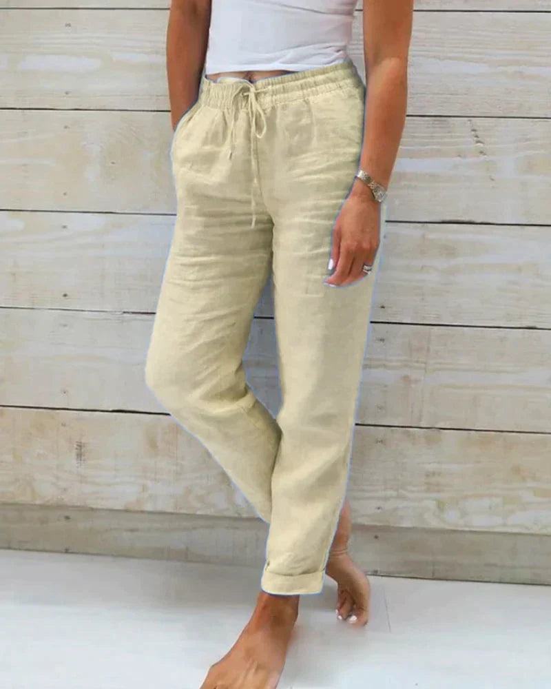 Stacy - stijlvolle linnen broek voor dames