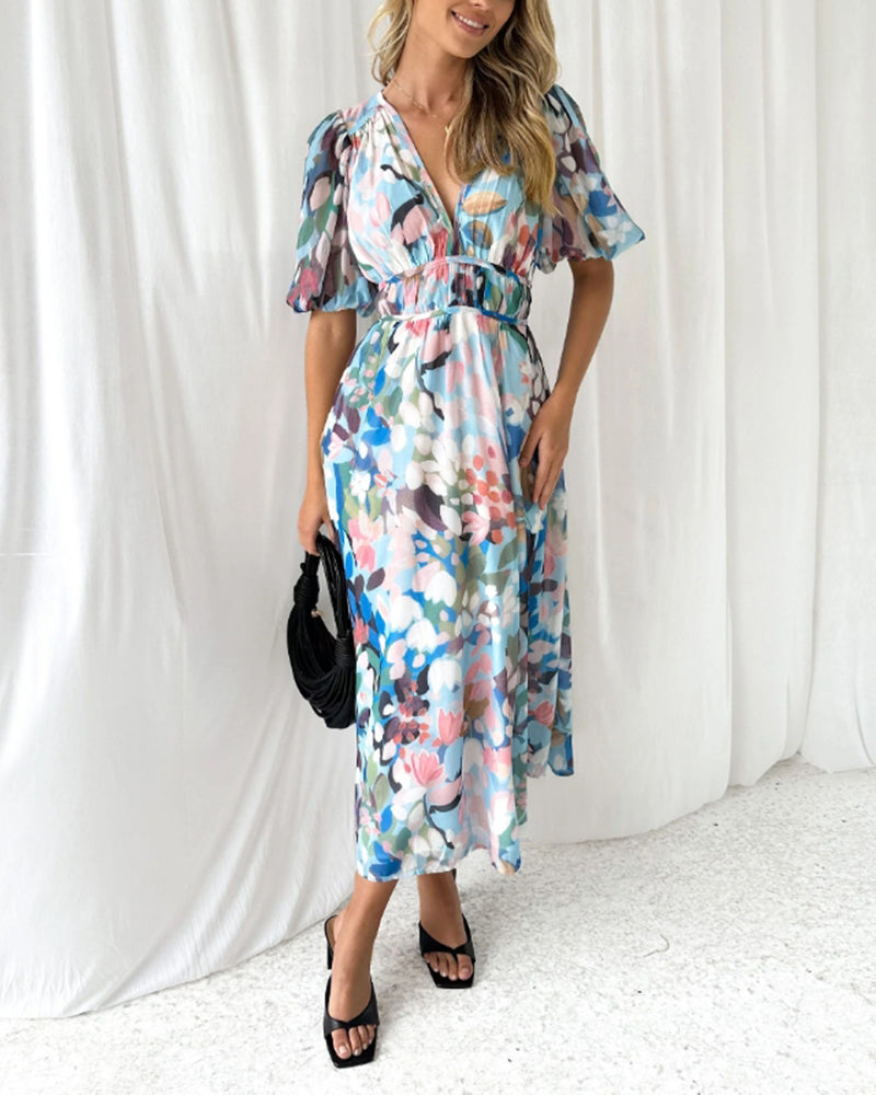 Sharona™ - Elegant Gebloemde Jurk