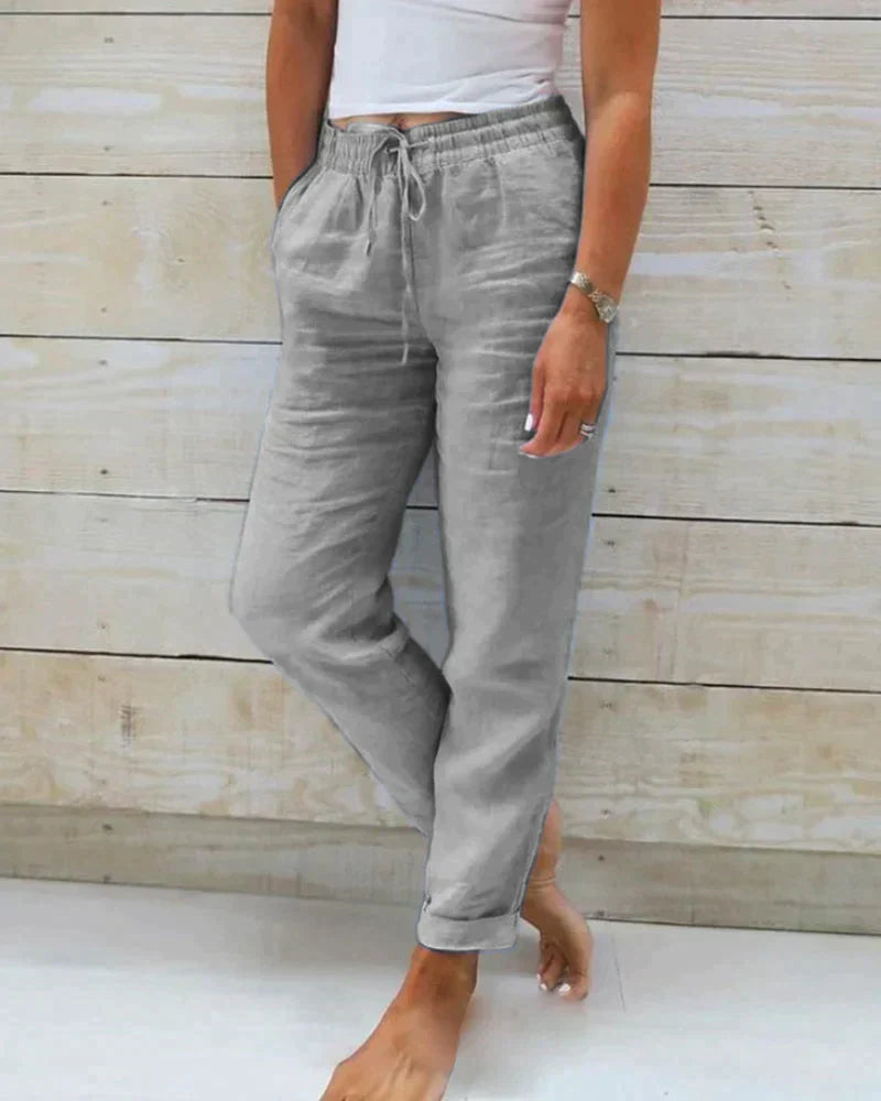 Stacy - stijlvolle linnen broek voor dames