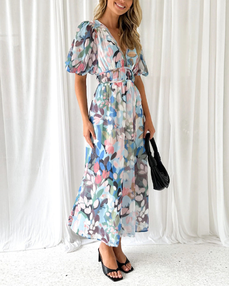 Sharona™ - Elegant Gebloemde Jurk