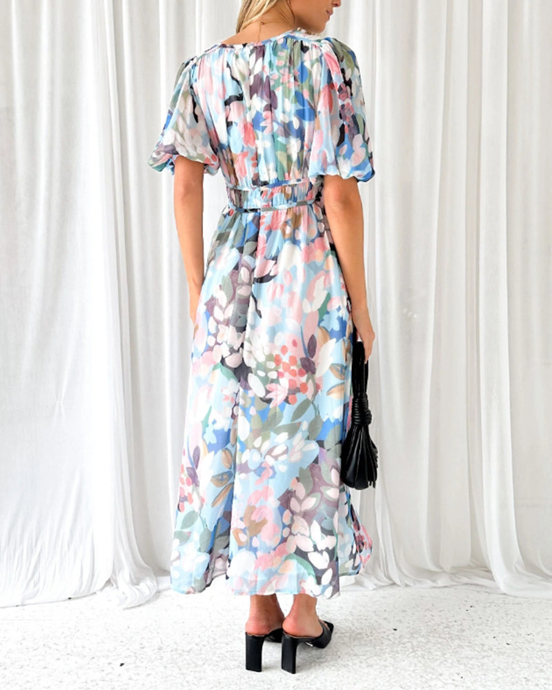 Sharona™ - Elegant Gebloemde Jurk