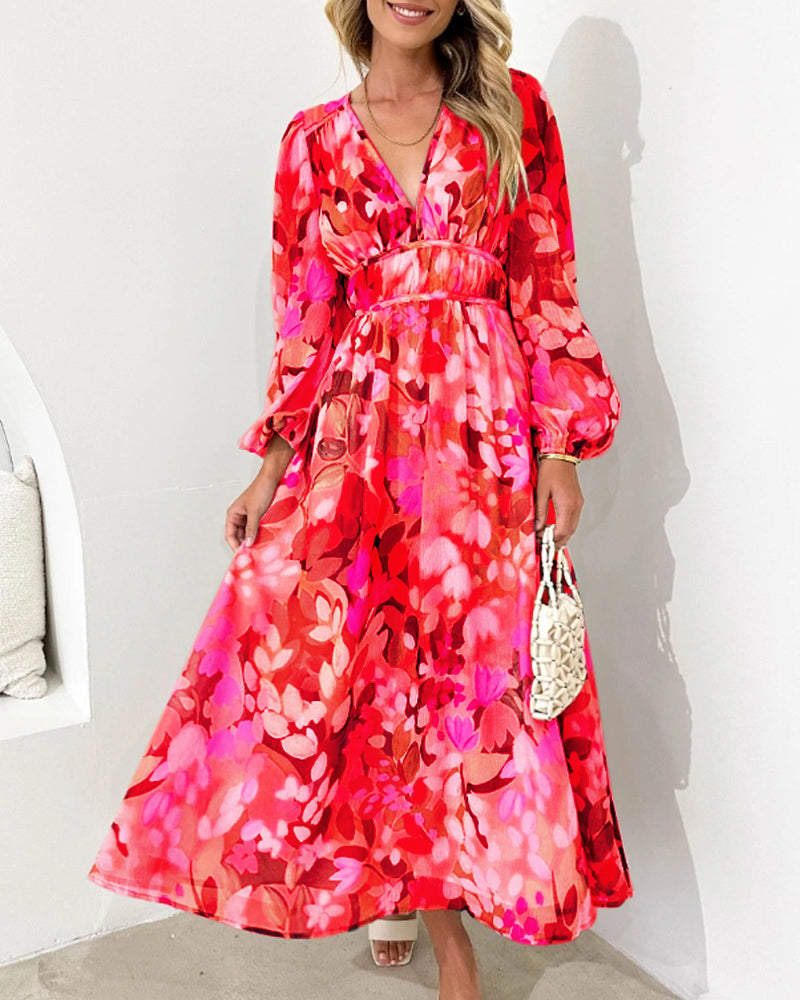 Sharona™ - Elegant Gebloemde Jurk
