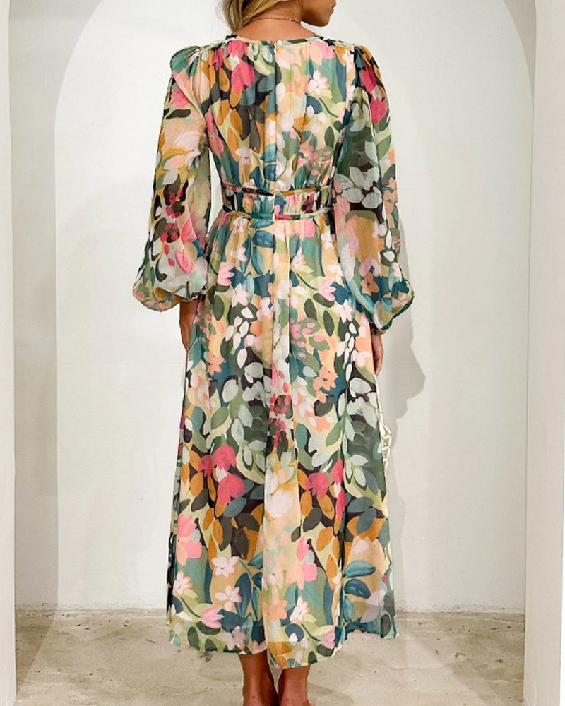 Sharona™ - Elegant Gebloemde Jurk