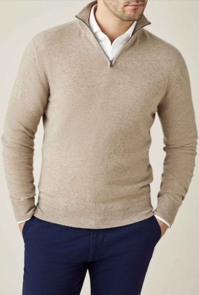 Tom Polo - Stijlvolle ritssweater voor heren (Italiaans ontwerp)