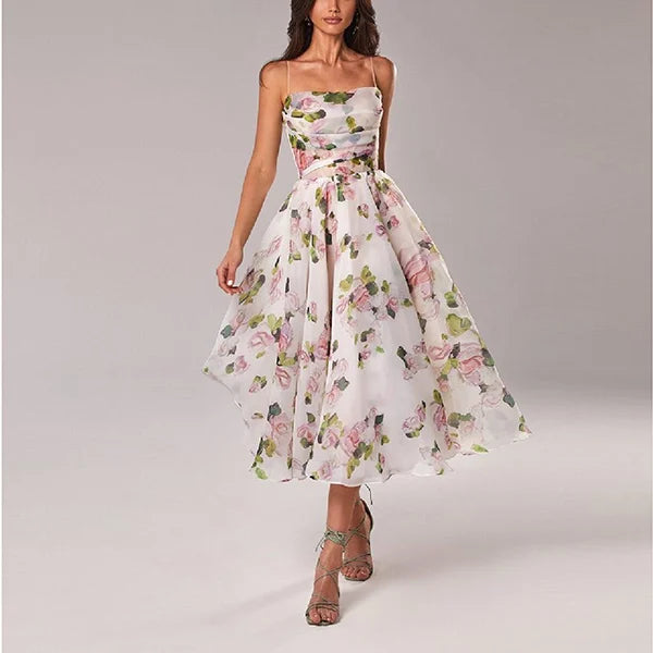 Elegante hangmatjurk met print