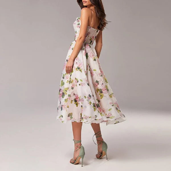 Elegante hangmatjurk met print