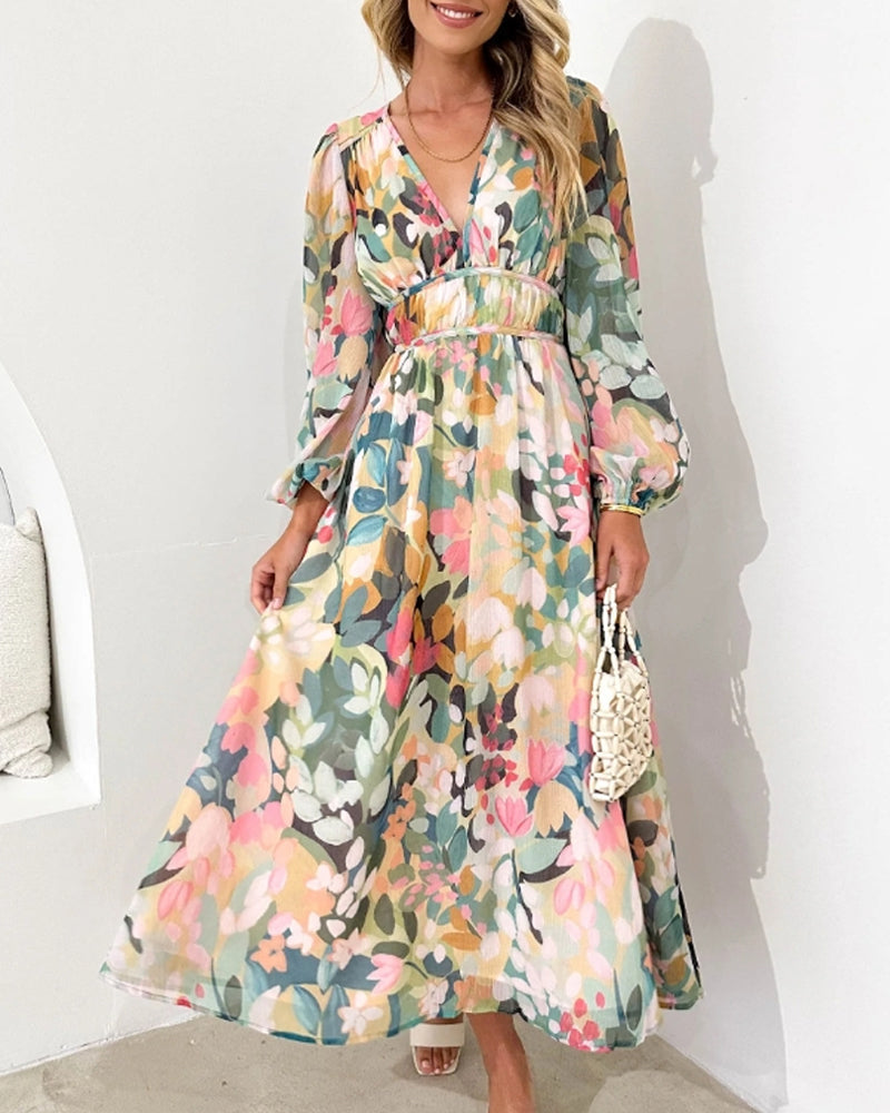 Sharona™ - Elegant Gebloemde Jurk