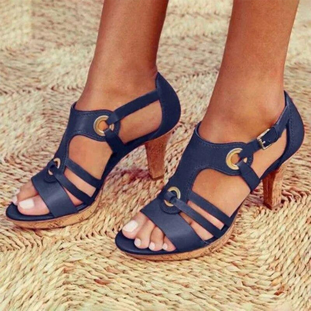 Aaliyah - comfortabele hoge hakken sandalen