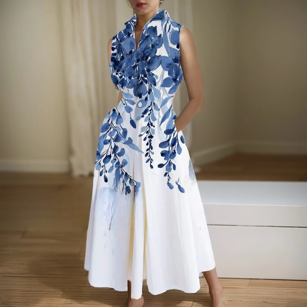 Valentina - Elegante V-hals met knopen