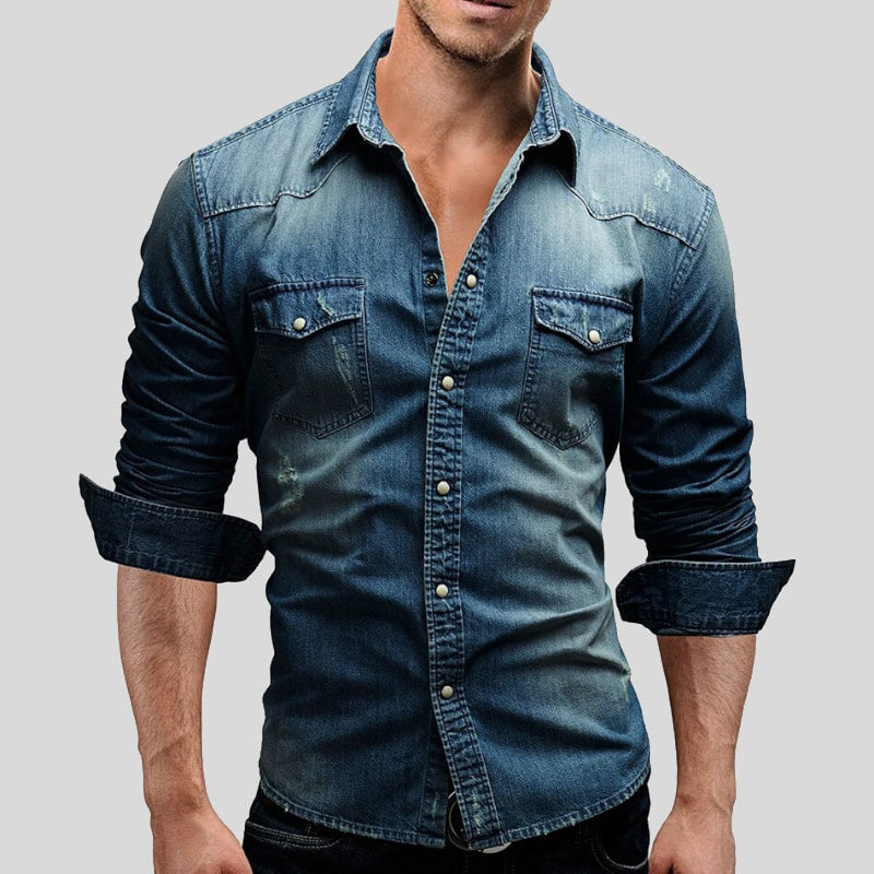 Owen - denim overhemd