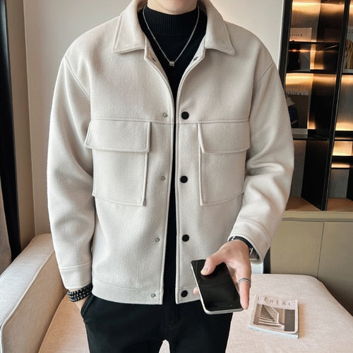 Lawson - Wollen Casual Warme Herfst Jas Voor Mannen