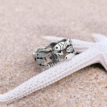 School van vis wrap ring
