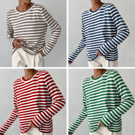 Sarah - gestreept shirt met lange mouwen