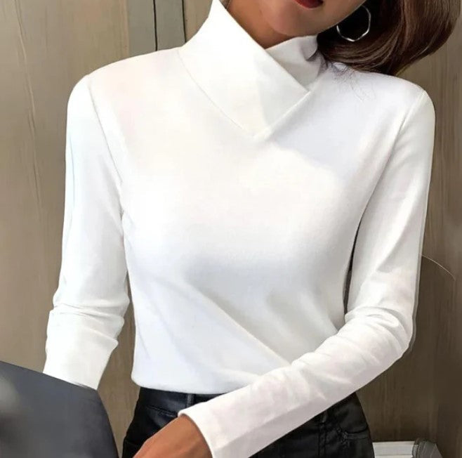 Chloe - eenvoudig wit elegant t-shirt
