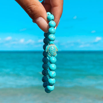 Zeeschildpad stenen armband