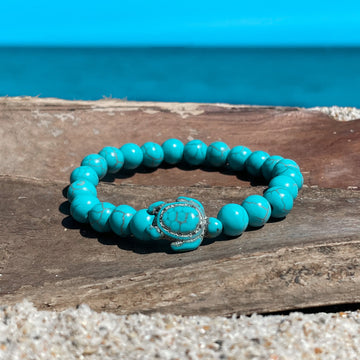 Zeeschildpad stenen armband