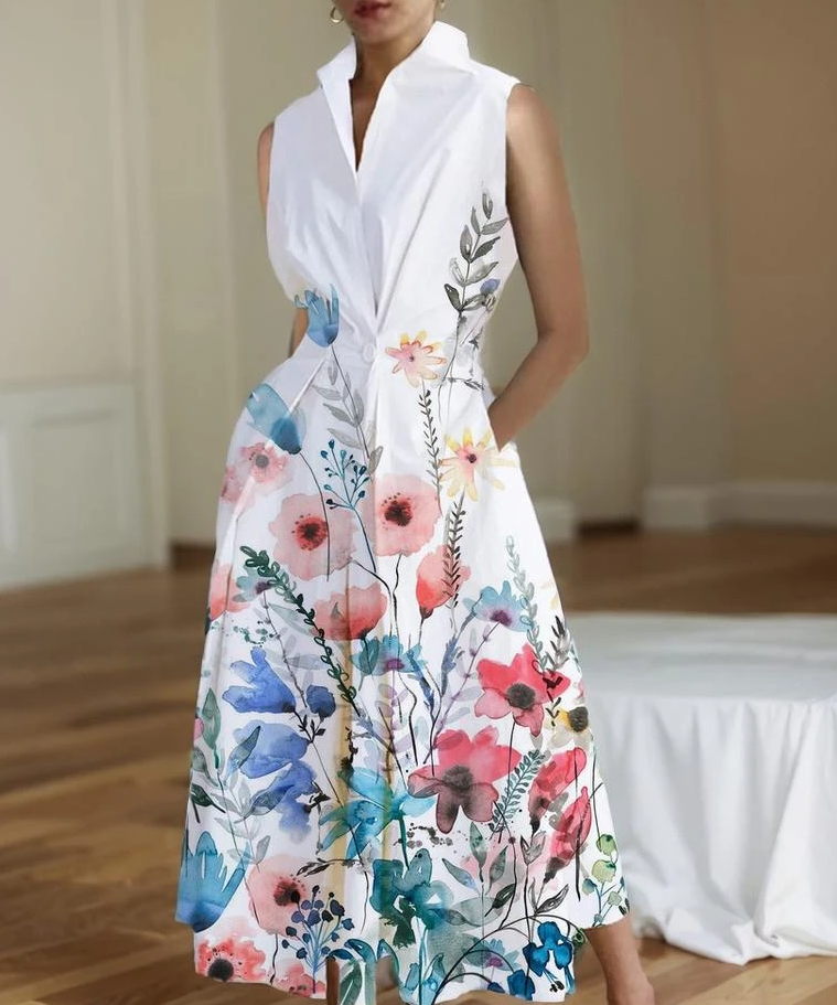 Valentina - Elegante V-hals met knopen