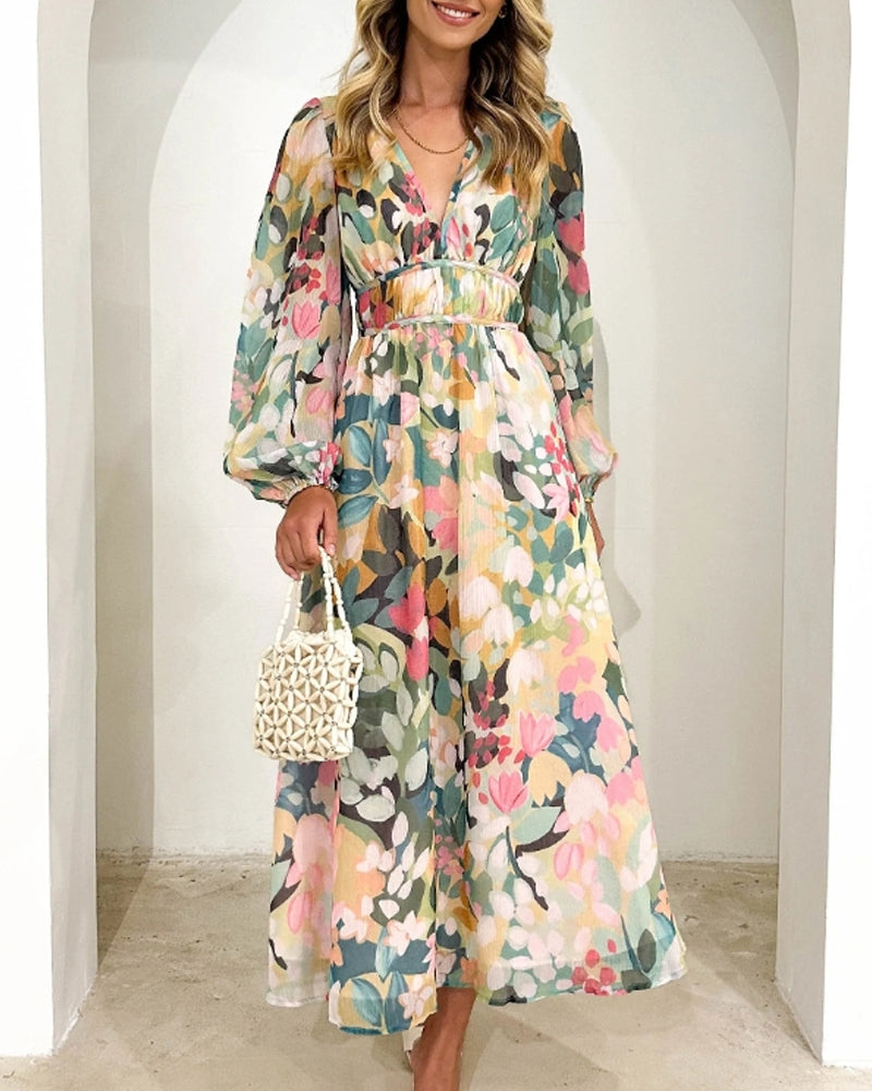 Sharona™ - Elegant Gebloemde Jurk