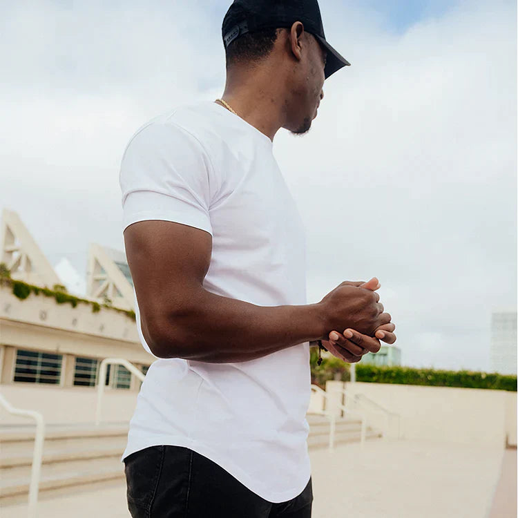 Aaron™ - nauwsluitend t-shirt met atletische snit