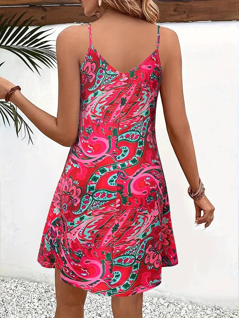 Stella - mouwloze cami-jurk in vakantiestijl stella