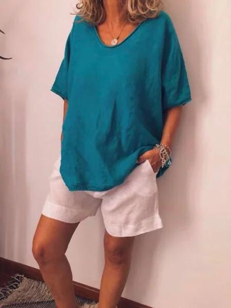 MiaSofia oversized linnen t-shirt