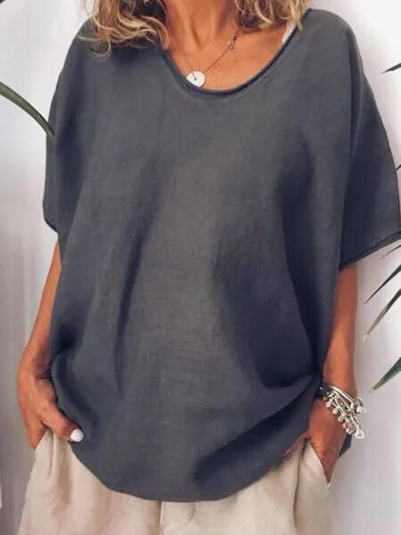 MiaSofia oversized linnen t-shirt
