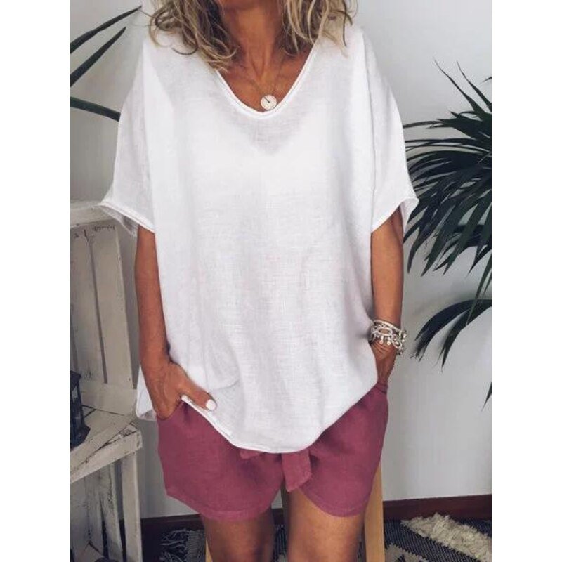 MiaSofia oversized linnen t-shirt