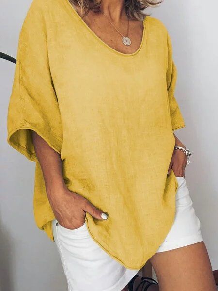 MiaSofia oversized linnen t-shirt