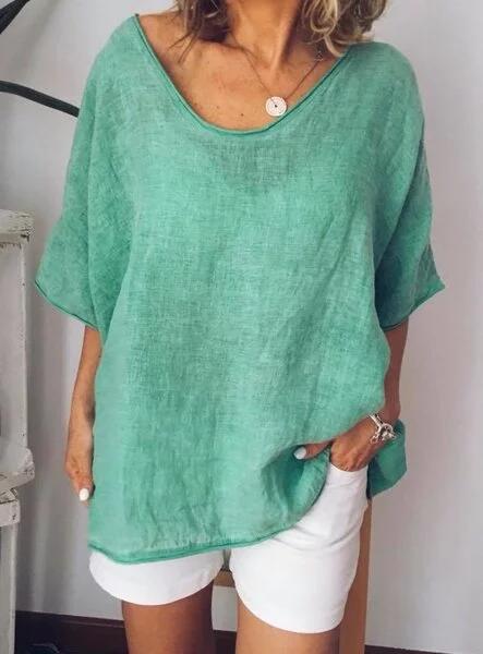 MiaSofia oversized linnen t-shirt