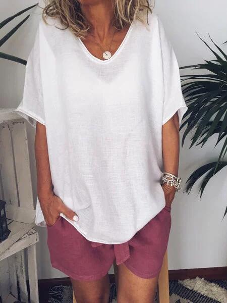 MiaSofia oversized linnen t-shirt