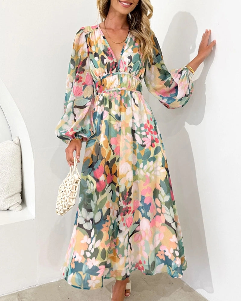 Sharona™ - Elegant Gebloemde Jurk