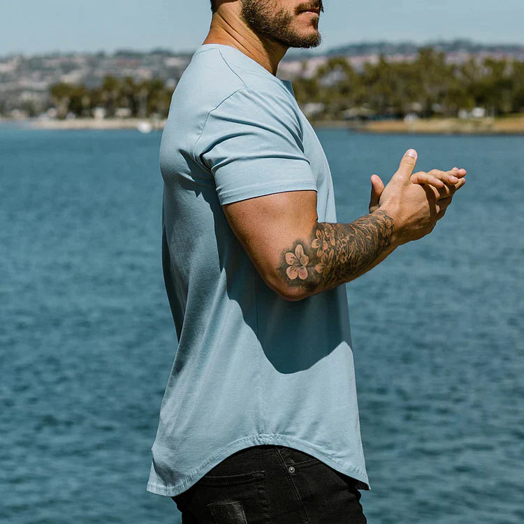Aaron™ - nauwsluitend t-shirt met atletische snit