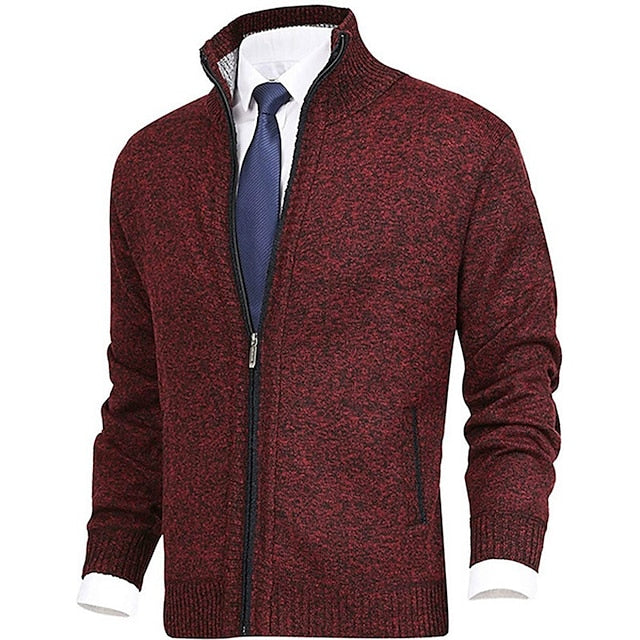 POLO - stijlvolle gebreide trui met rits voor heren (Italiaans design)
