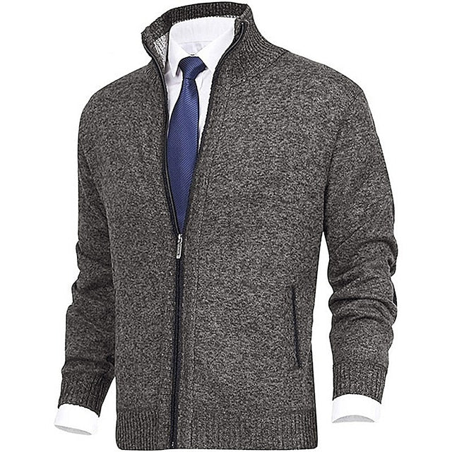 POLO - stijlvolle gebreide trui met rits voor heren (Italiaans design)