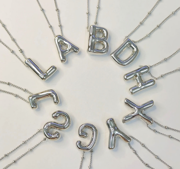 Ballon | alfabet hanger '18k verguld'