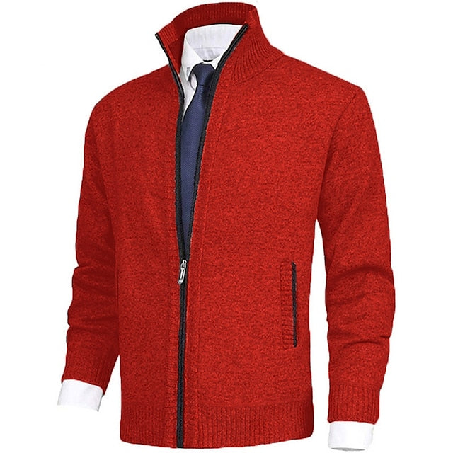 POLO - stijlvolle gebreide trui met rits voor heren (Italiaans design)