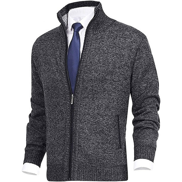 POLO - stijlvolle gebreide trui met rits voor heren (Italiaans design)
