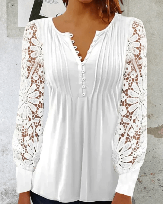Jeanne - Elegante blouse met lange mouwen Normale prijs Winkelprijs