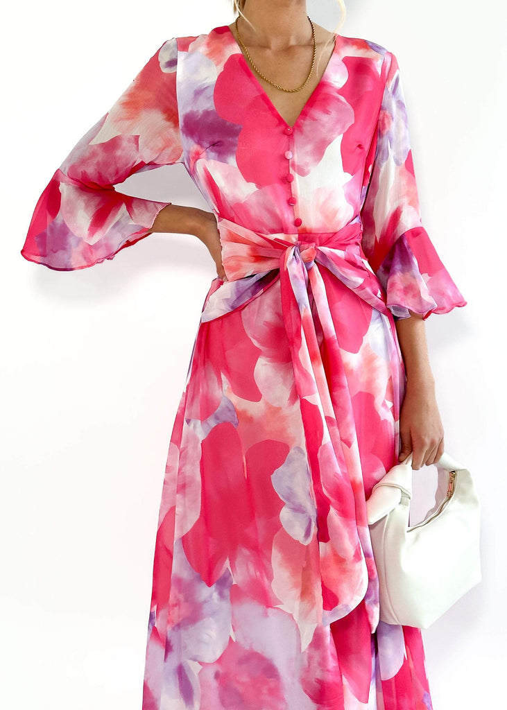 Staylani Midi-jurk Roze Viola