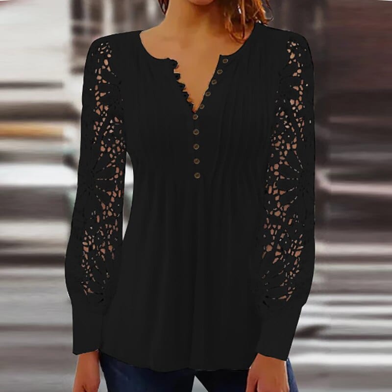 Jeanne - Elegante blouse met lange mouwen Normale prijs Winkelprijs