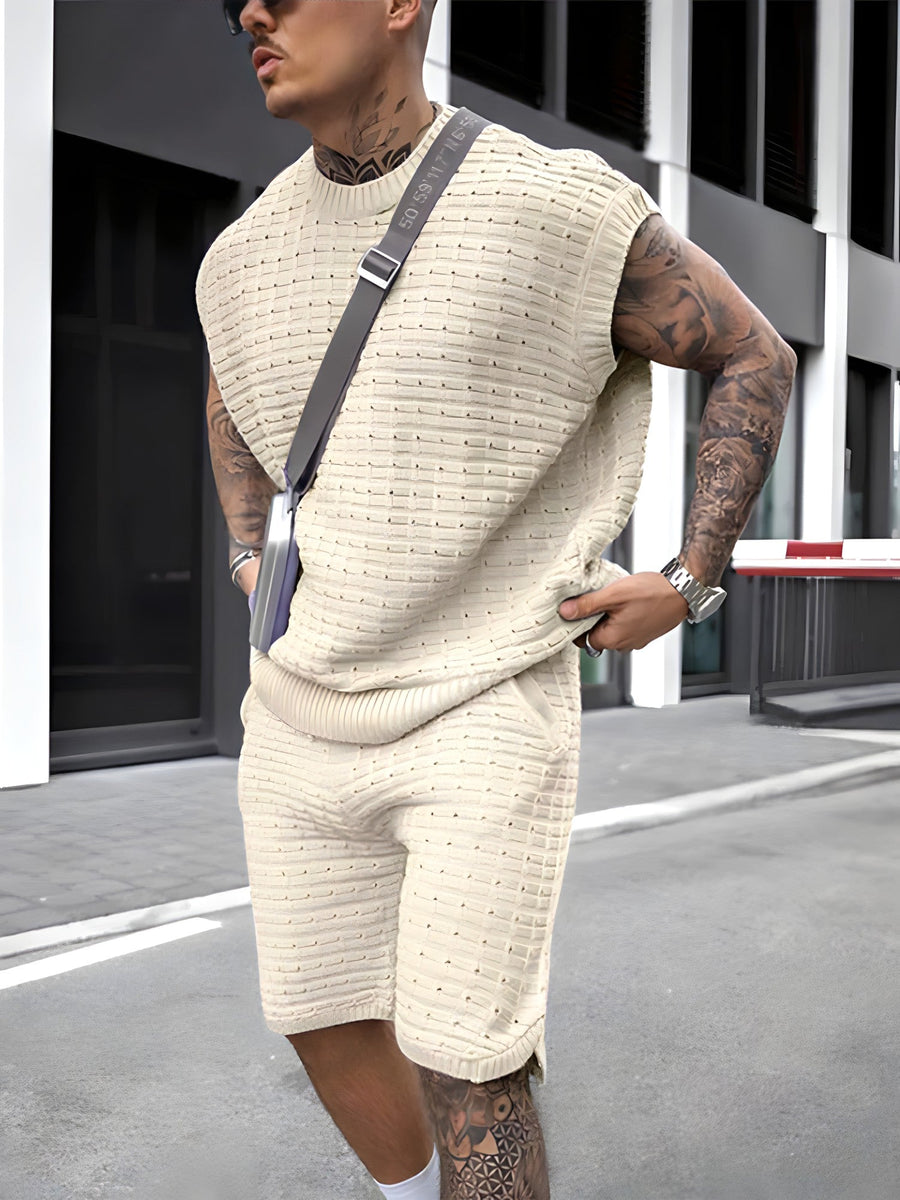 Nathan - Casual gebreide Herenset