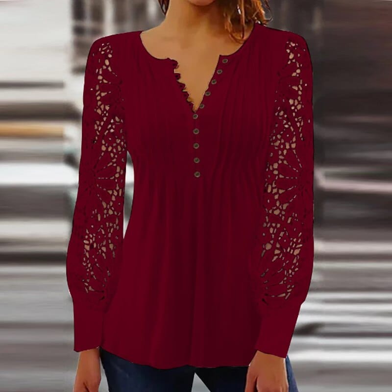 Jeanne - Elegante blouse met lange mouwen Normale prijs Winkelprijs
