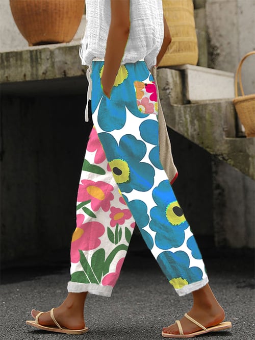 Vrijetijdsbroek Met Print Voor Dames