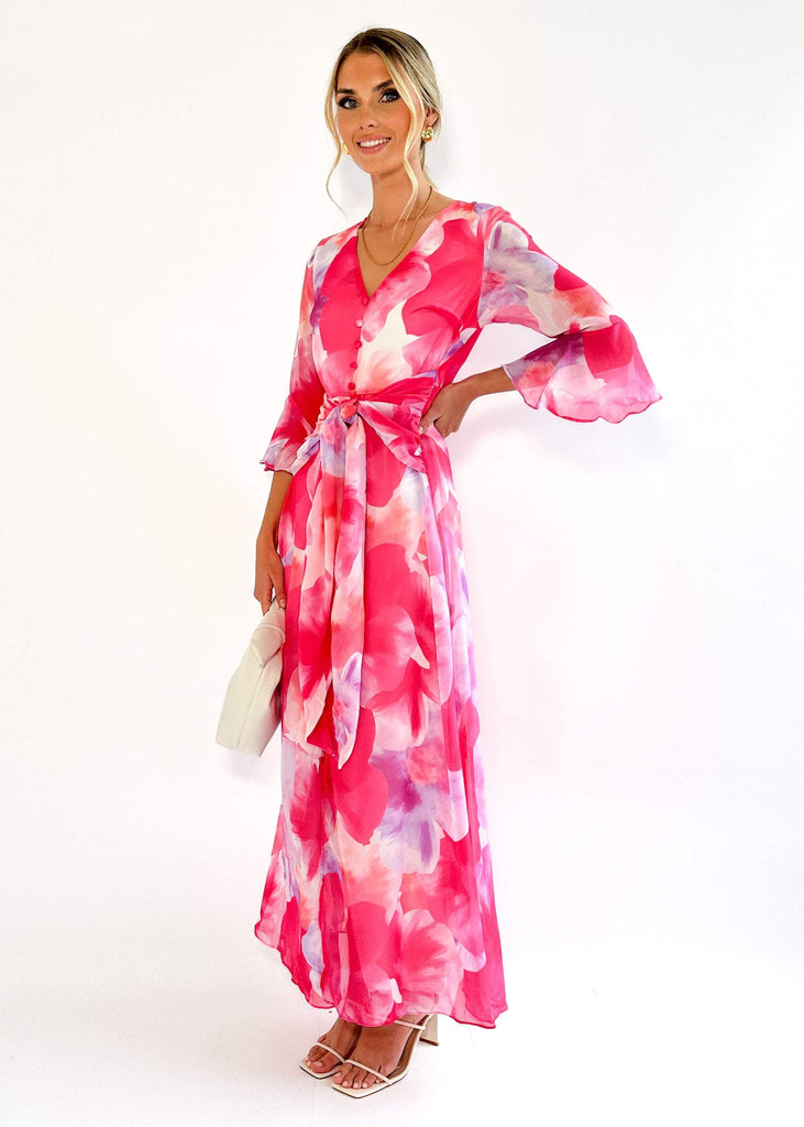 Staylani Midi-jurk Roze Viola