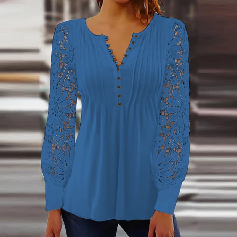 Jeanne - Elegante blouse met lange mouwen Normale prijs Winkelprijs