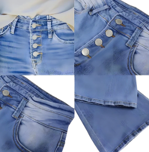 Betina - Vintage Broek Met Hoge Pijpen